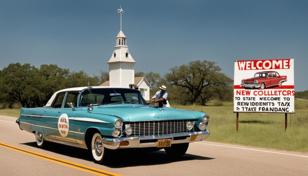 new resident tax for antique motor vehicles in Texas